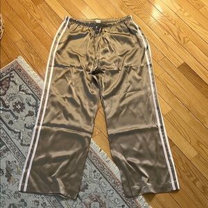 DONNI. The Silk Stripe Crop Pant